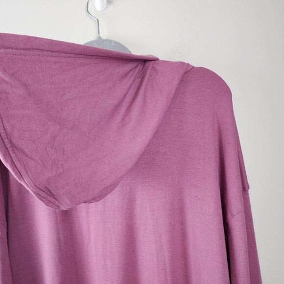 Old Navy sz XL Live in French Terry Hooded Dress Mauve - Picture 7 of 12
